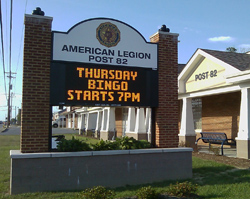 American Legion Post EMC Sign