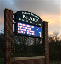 high school signs