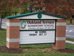 elementary school sign