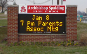 electronic LED school signs